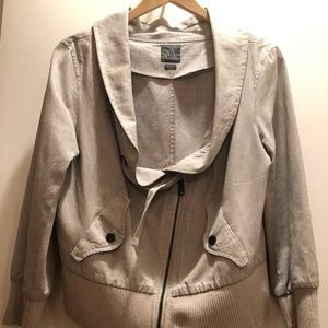 A/X Armani Exchange Gray Linen short Jacket Sz L